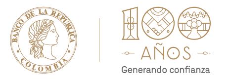 Logo Banco de la República 100 años