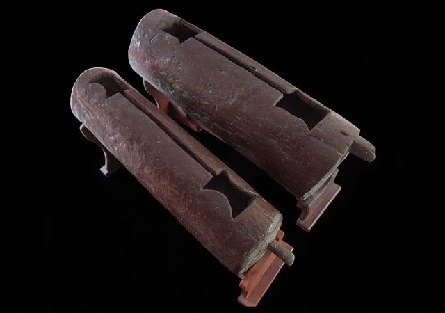 Tambores Huitoto, Amazonia - Museo Etnográfico del Banco de la República en Leticia