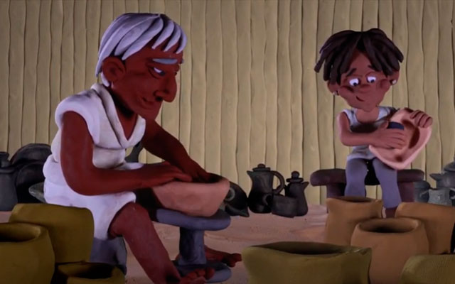 Alfareros en plastilina