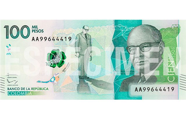 Billete de cien mil pesos