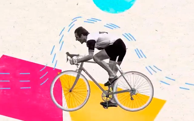 Hombre montando en bicicleta
