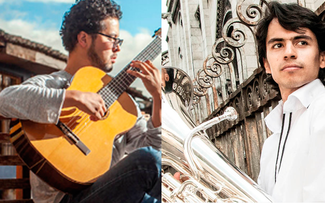 Mario Arévalo y Víctor Rodríguez músicos colombianos