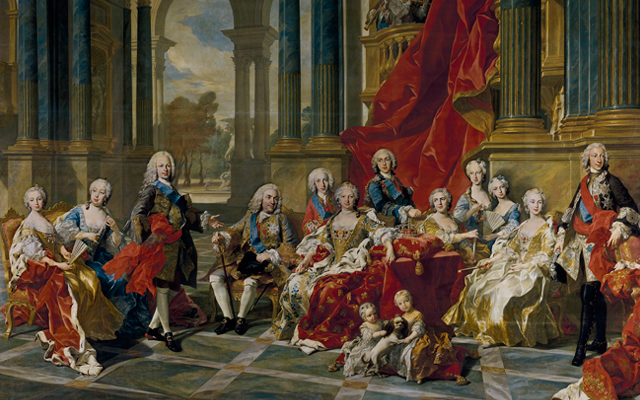 La familia de Felipe V