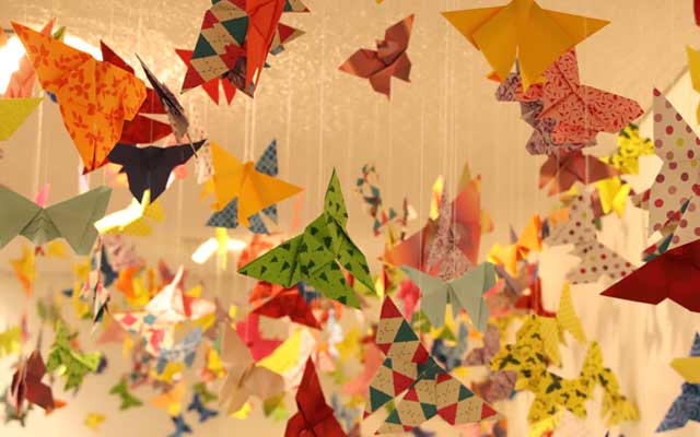 Mariposas en origami 