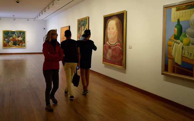 Visitantes del Museo Botero