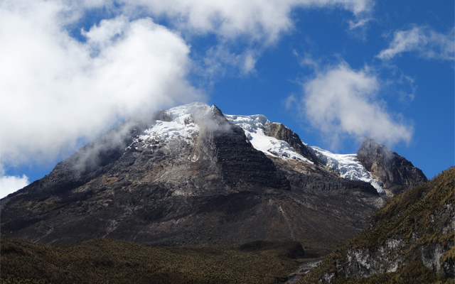 Volcán nevado del Tolima costado oriental. 
