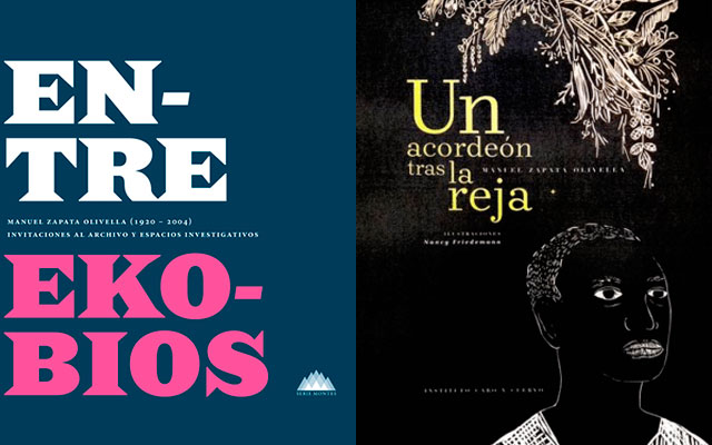 Portadas de los libros: 'Entre ekobios' y 'Un acordeón tras la reja'
