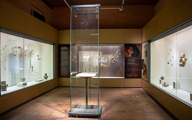 Sala de Orfebrería del Museo Tairona