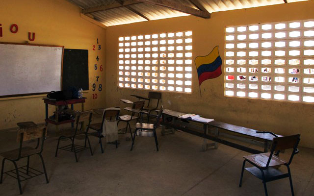Salón de clases en Riohacha