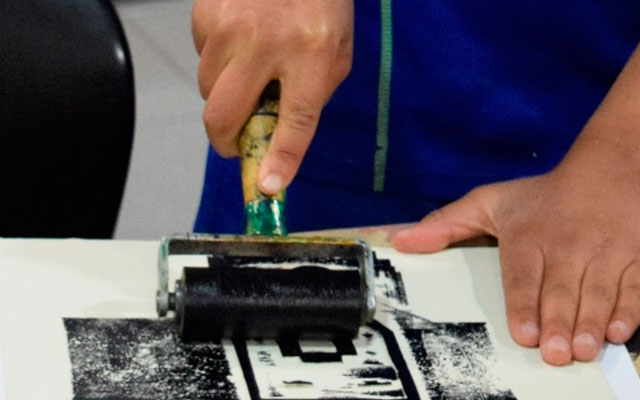 Taller de grabado en el MAMU