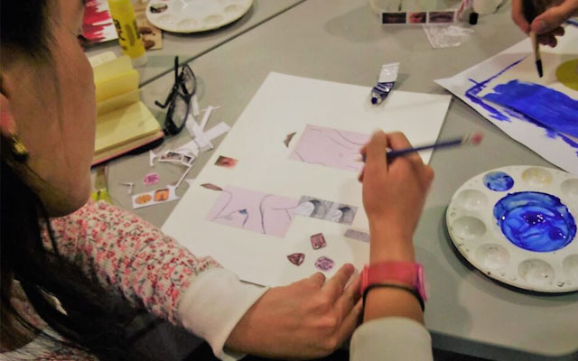 Taller en el MAMU de pintura