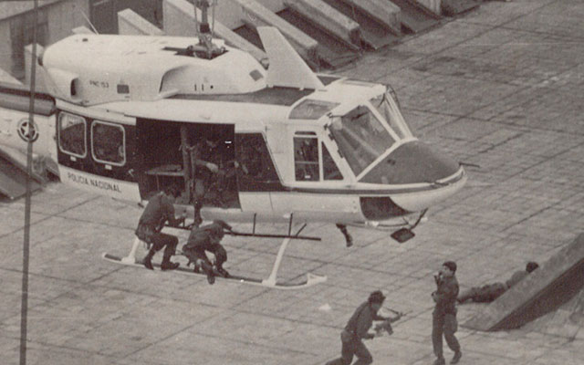 Fotografía de la Toma del Palacio de Justicia 