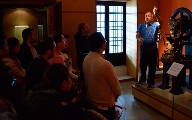 Acuñación de monedas en el Museo Casa de Moneda, 2018.