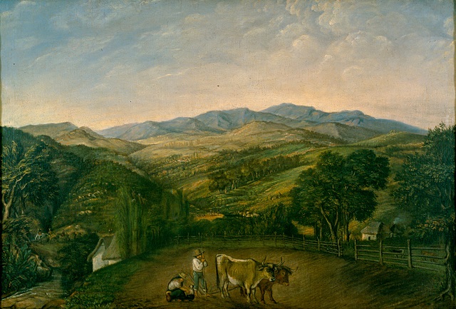 Imitación de la naturaleza del campo de Pueblo Viejo y Ubaque. José Manuel Groot. Fecha de ingreso a la colección Viernes, 29 Septiembre 1995.