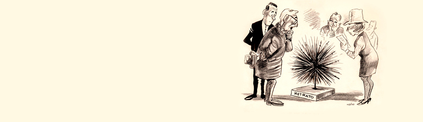 Caricatura de Hernán Merino (1965 Ca.) Colección de Arte del Banco de la República