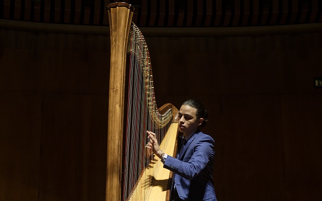 Concierto del arpista Alejandro Díaz realizado el jueves 21 de febrero del 2019 en la Sala de Conciertos de la Biblioteca Luis Ángel Arango como parte de la Serie de los Jóvenes Intérpretes. 