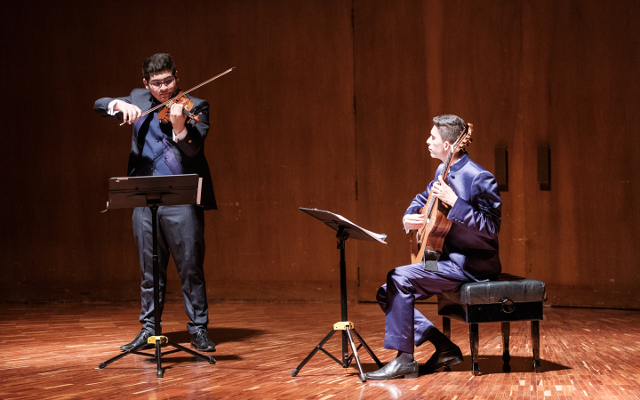 Concierto del Dúo Lebensfreude realizado el jueves 5 de marzo de 2020 en la Sala de Conciertos de la Biblioteca Luis Ángel Arango.