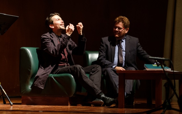 Conferencia Oreste Sindici y la búsqueda del himno nacional de Colombia con la participación del musicólogo Alexander Klein y el filósofo Germán Páez en el marco del proyecto Bicentenario de una nación en el mundo.