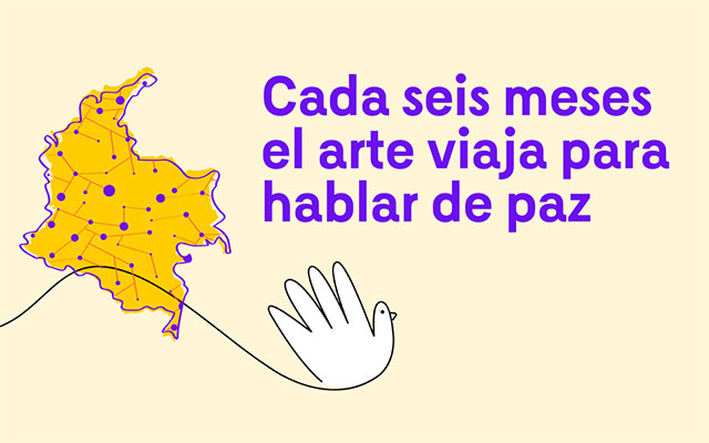 Cada seis meses el arte viaja para hablar de paz