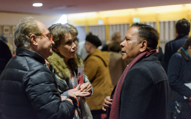 Foyer sala de conciertos, encuentro de compositores colombianos.