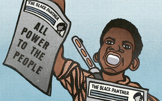 Exposición gráfica sobre el movimiento Black Panther 