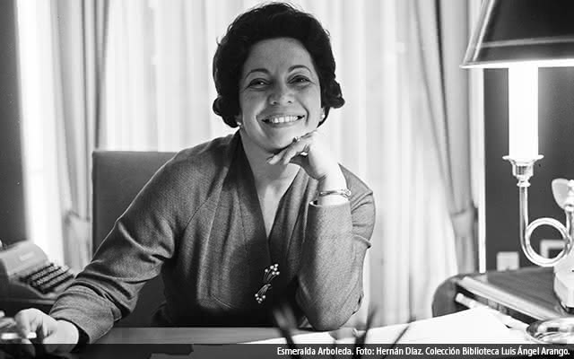 Esmeralda Arboleda. Fotografía: Hernán Díaz. Colección Biblioteca Luis Ángel Arango.