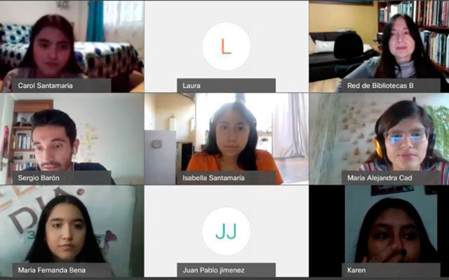 Sesión virtual del Club para jóvenes lectores