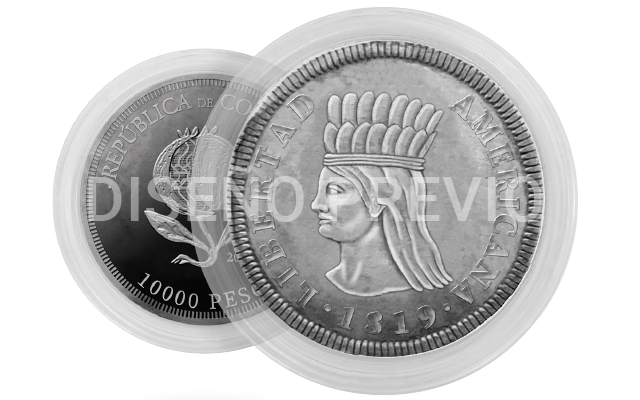 Moneda conmemorativa del Bicentenario de la Independencia de Colombia.