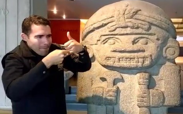 Recorrido por el Museo del Oro en Lengua de Señas Colombiana.