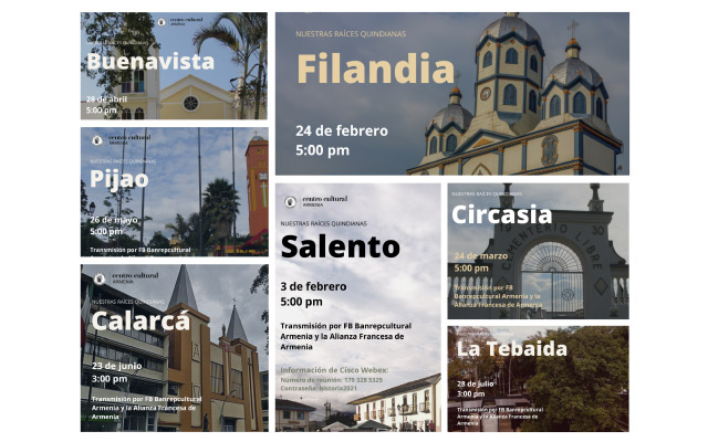 Recorridos virtuales Nuestras raíces quindianas 2021.