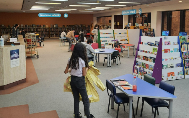 Sala de colecciones infantiles de la Biblioteca Luis Ángel Arango, 2021.
