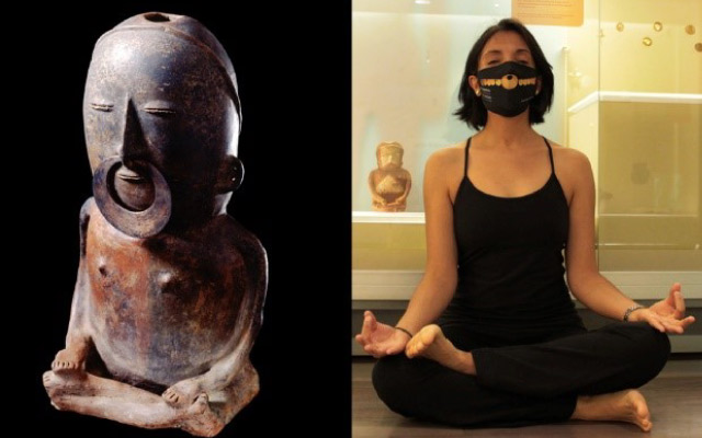 Yoga en el Museo del Oro.