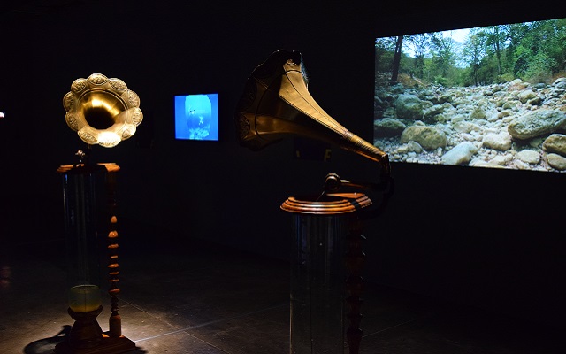 Sala de exposiciones temporales - Museo de Arte Miguel Urrutia- Exposición Temporal - El parqueadero. Video Errante