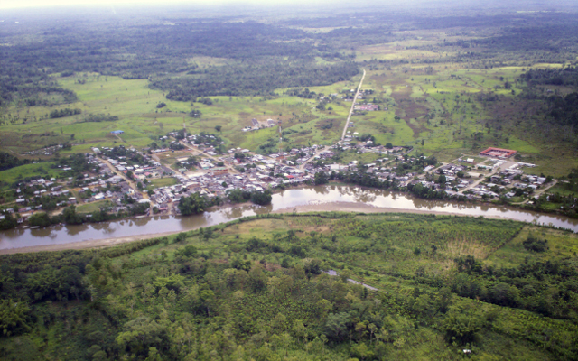 Vista panorámica de Puerto Guzmán en el 2006