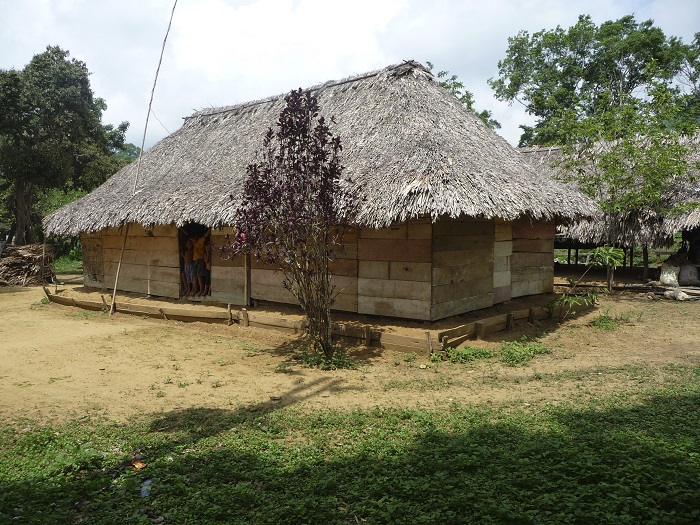 Vivienda en madera y palma en Colosó, Sucre.