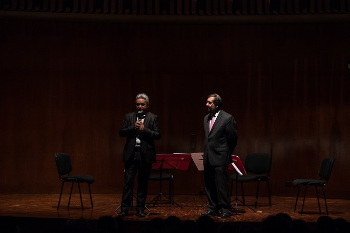 Concierto ofrecido por el Cuarteto Diotima (Francia) el miércoles 2 de noviembre de 2016 en la Sala de Conciertos de la Biblioteca Luis Ángel Arango, Bogotá.
