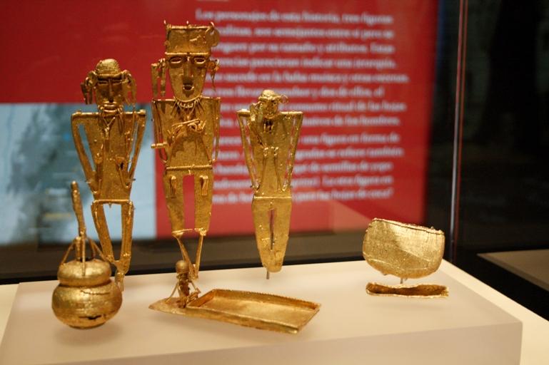 Exposición Historias de ofrendas muiscas. Tunjos muiscas ofrenda del municipio de Gutiérrez.