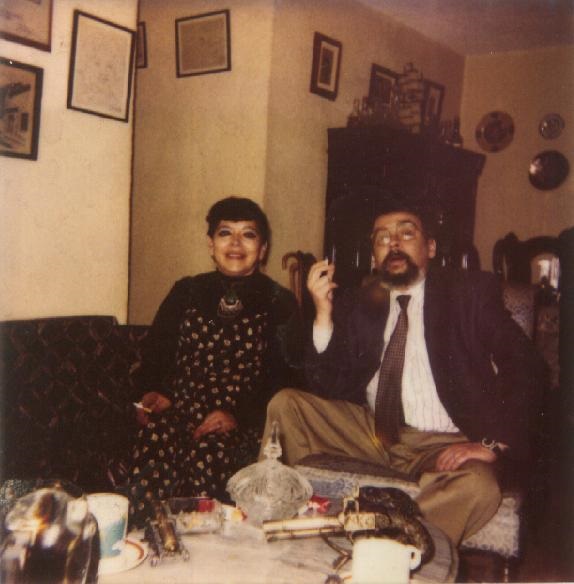 En Bogotá, junto a su esposa Josefina.
