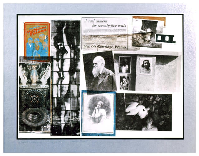 Fotografía del collage Las cosas sin importancia, elaborado por el fotógrafo