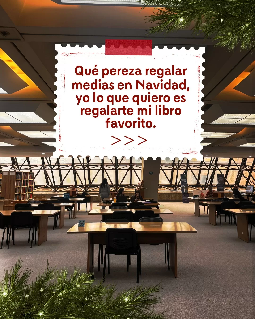 Foto de la BLAA con el texto: Qué pereza regalar medias en Navidad 