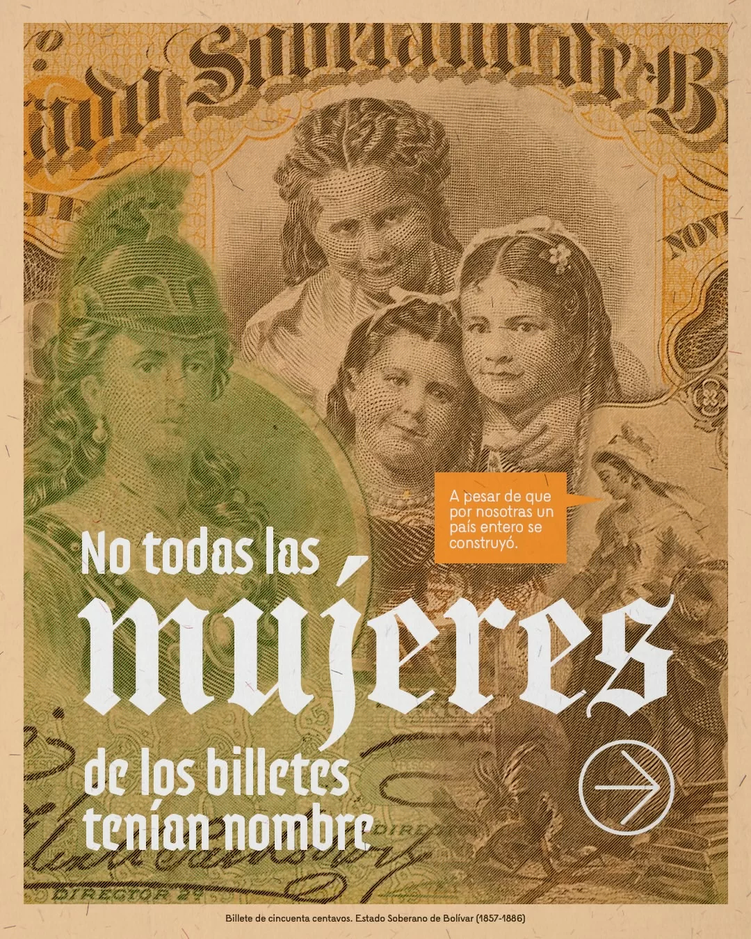 No todas las mujeres de los billetes tenían nombre...