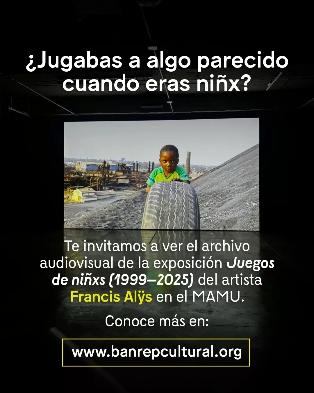 ¿Jugabas a algo parecido cuando eras niñx? Te invitamos a ver el archivo audiovisual de la exposición "Juego de niñxs (1999-2025) del artista Francys Alys, en el MAMU.