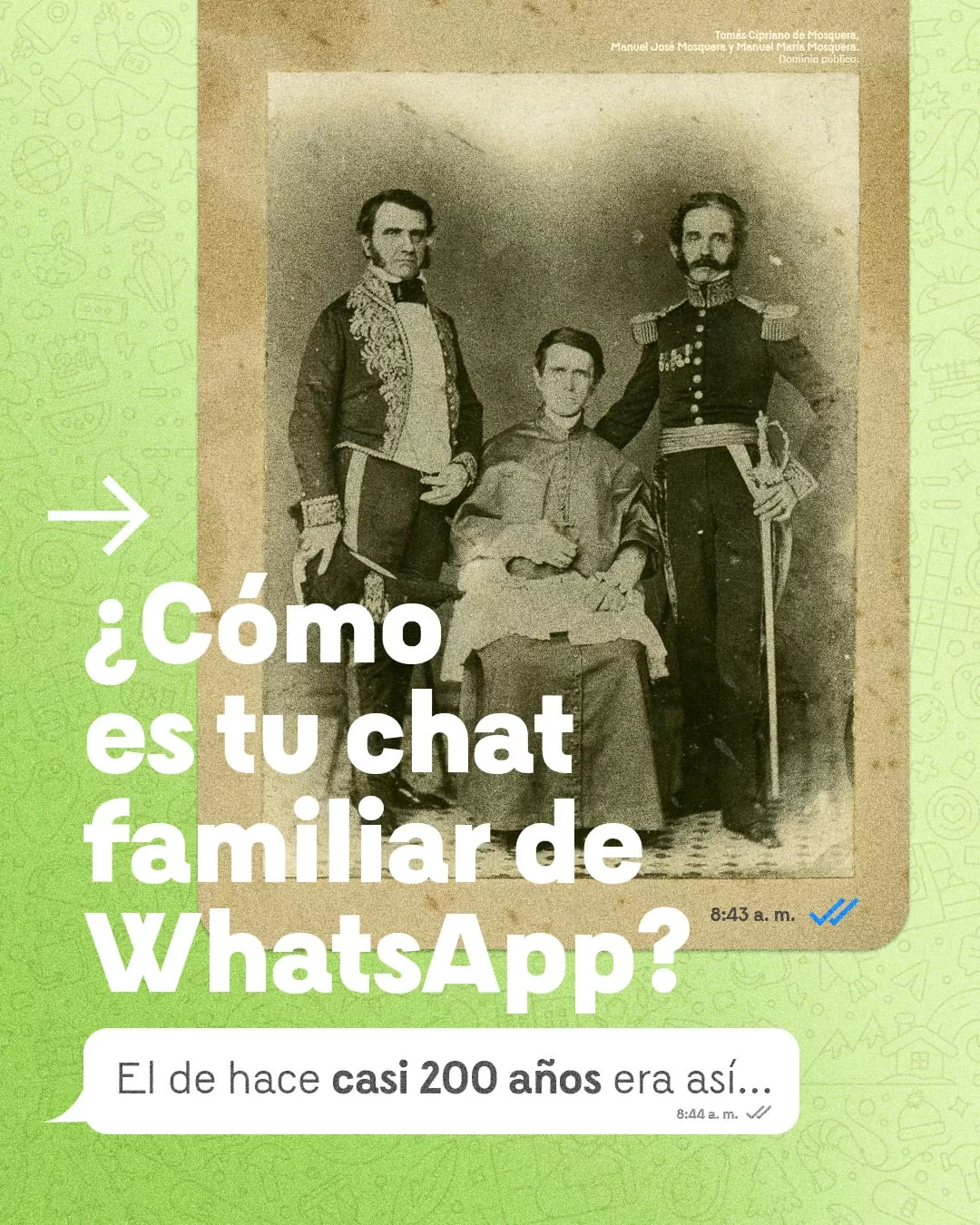 ¿Cómo es tu chat familiar de WhatsApp? El de hace casi 200 años era así...