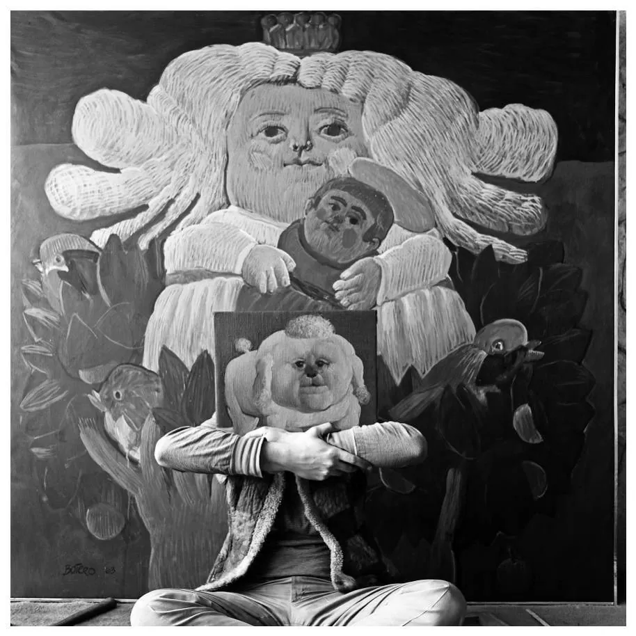 Retrato Fernando Botero Angulo (1932-2023), por Hernán Díaz. Colección Biblioteca Luis Ángel Arango.