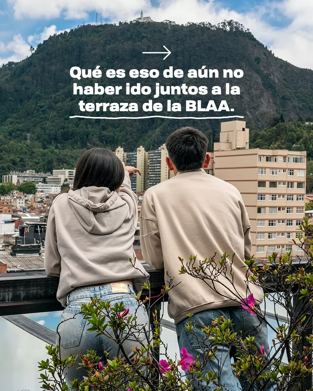 Qué es eso de aún no haber ido juntos a la terraza de la BLAA.