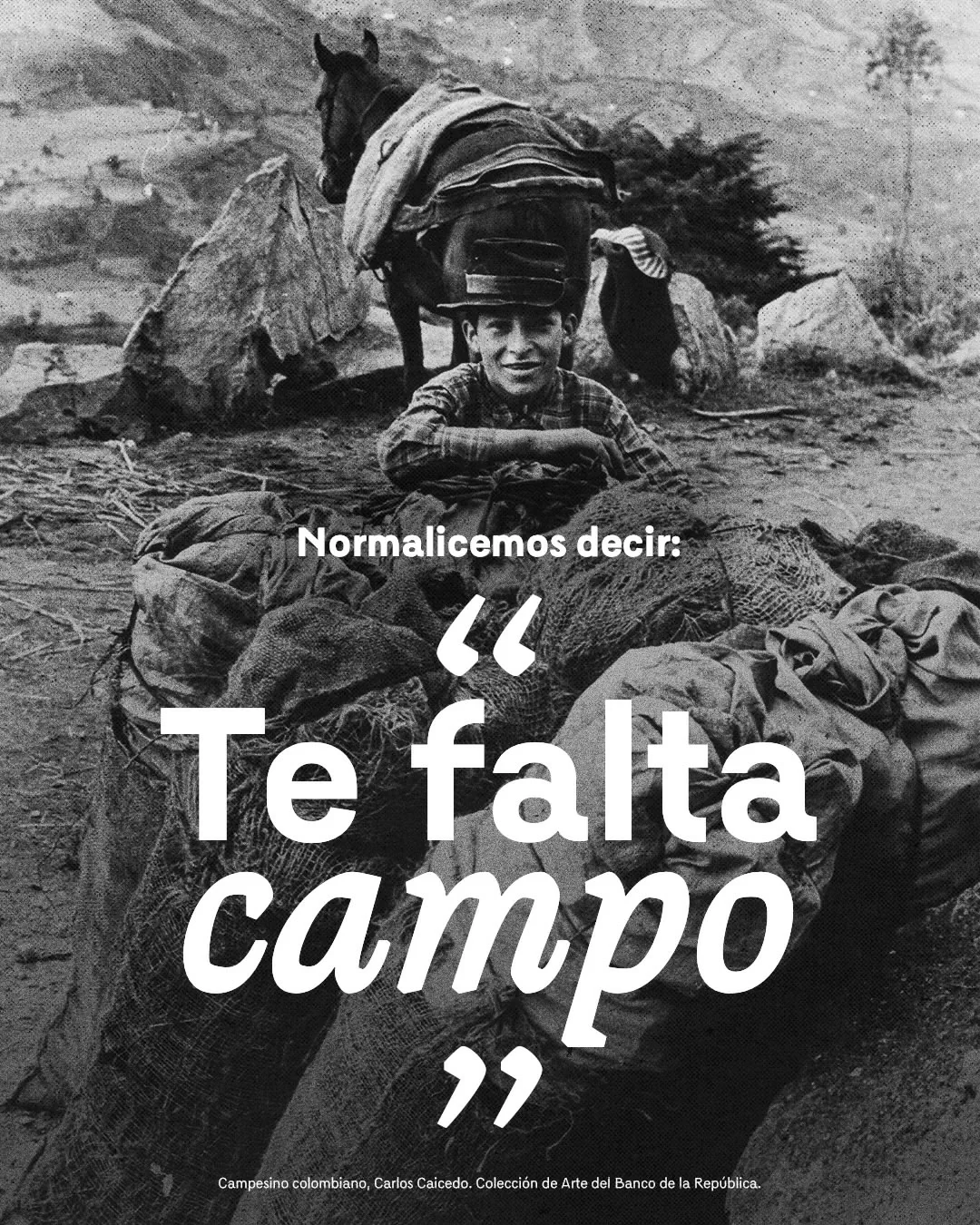 Normalicemos decir "Te falta campo"