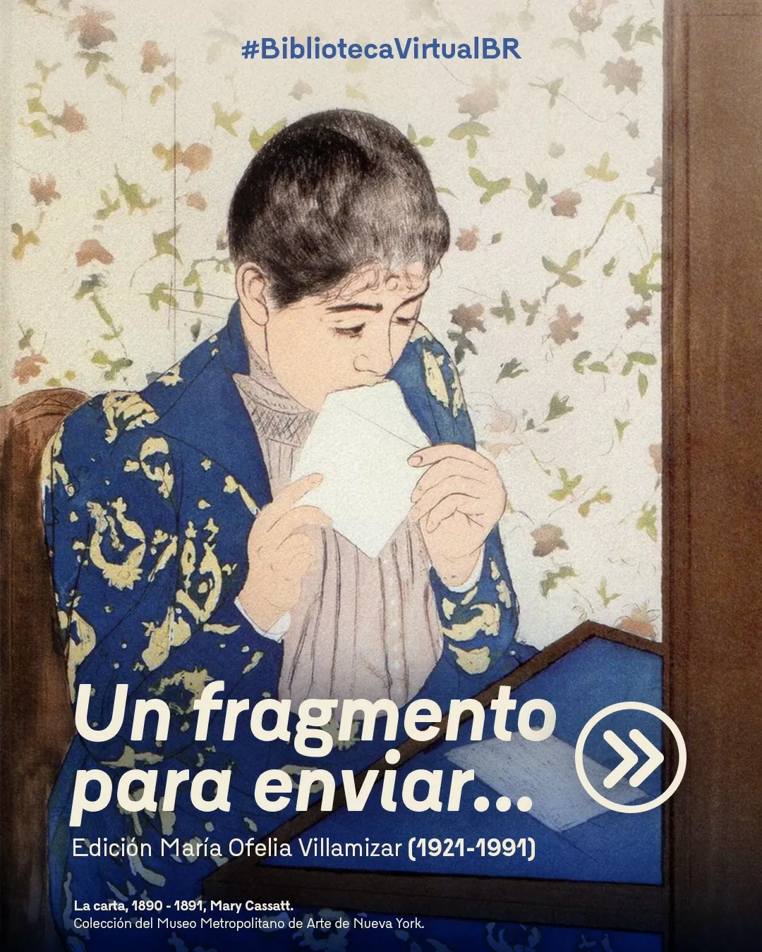 Imagen con la obra La carta, 1890-1891, Mary Cassatt 