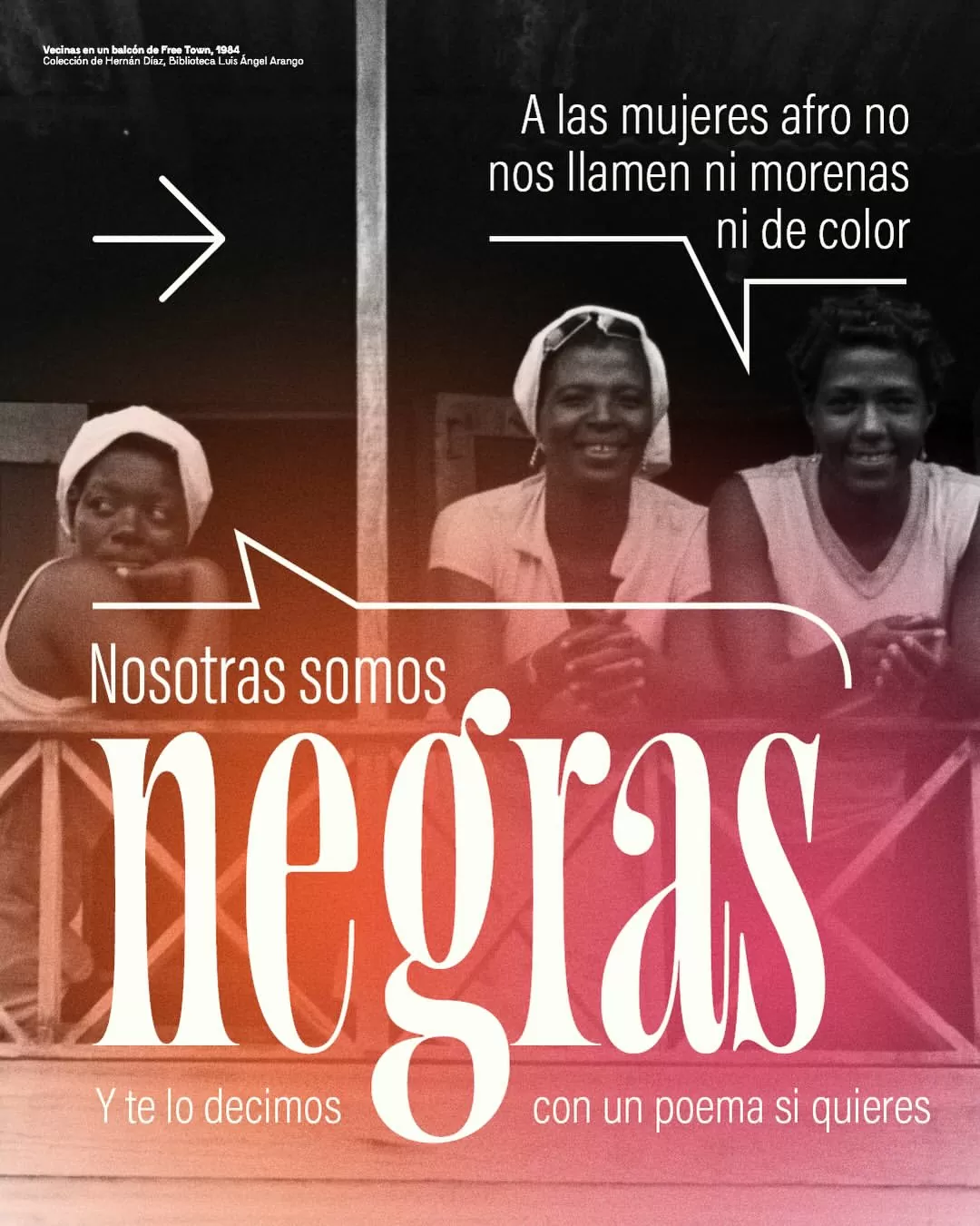 A las mujeres afro no nos llamen ni morenas ni de color. Nosotras somos negras.