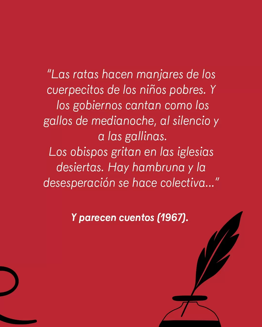 Ilustración fondo rojo, con la imagen de Fanny González Taborda, refiriendo a uno de sus poemas.