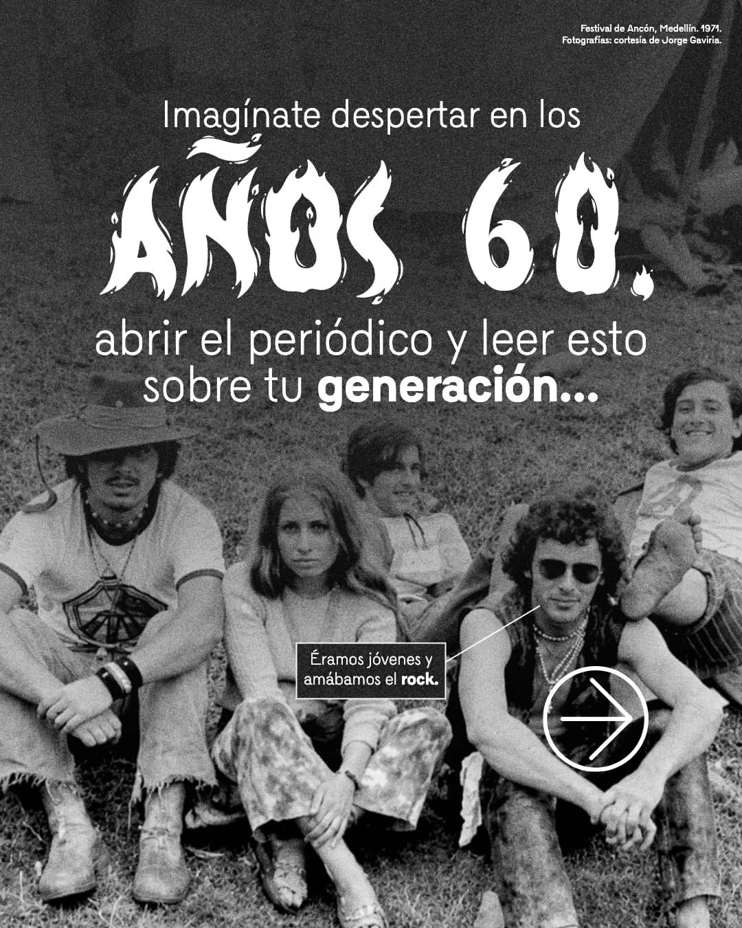 Imagínate despertar en los años 60 abrir el periódico y leer esto sobre su generación...